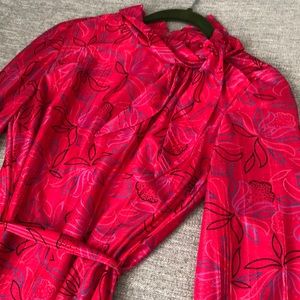 Gorgeous Long Sleeve Vintage Midi Dress